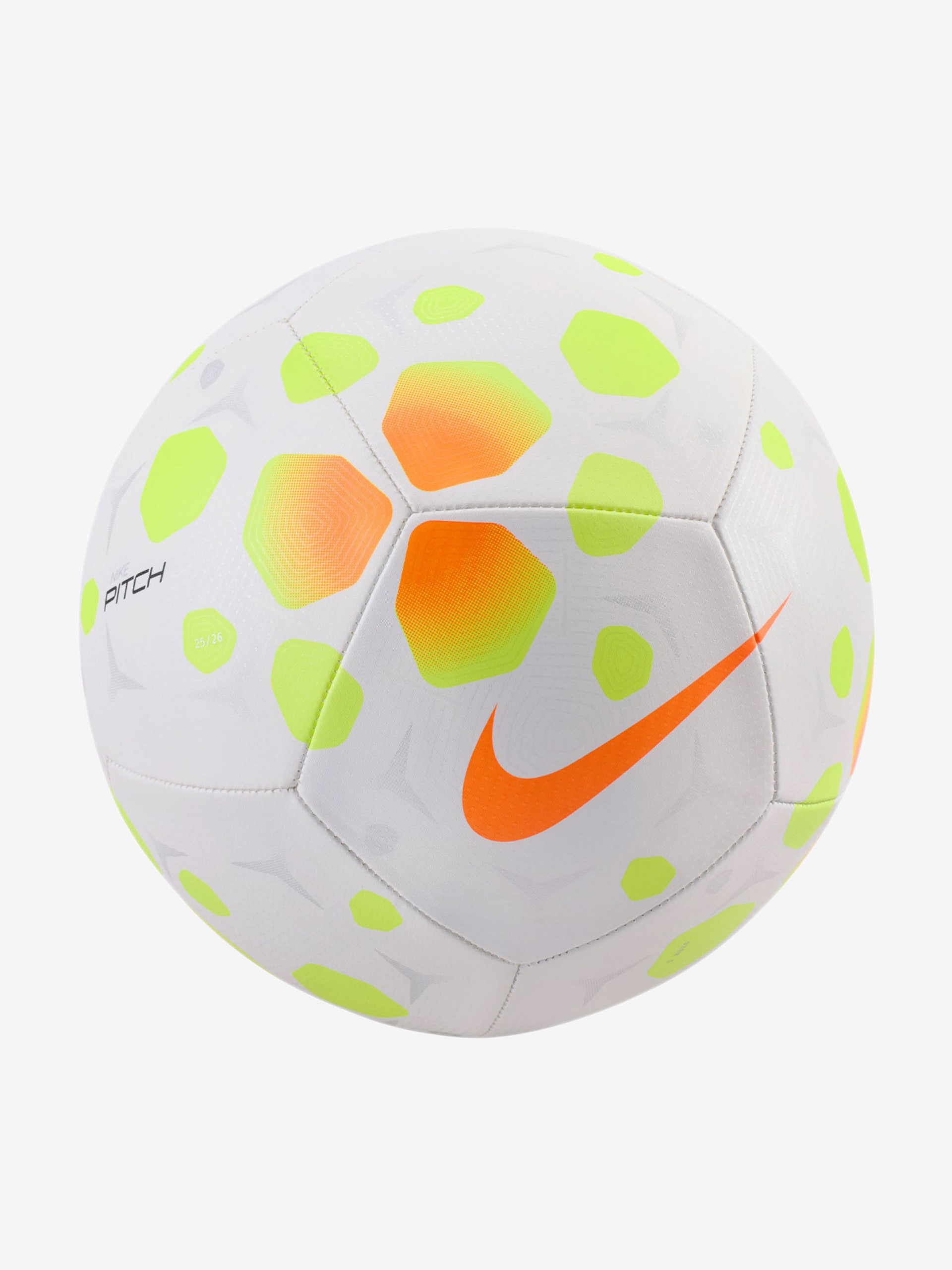 Bola Nike Pitch 25 Branca e Laranja