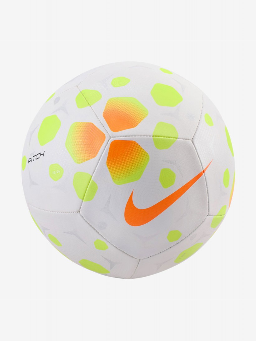 Balón Nike Pitch 25 Blanco y Naranja Balón Nike Pitch 25 Blanco y Naranja