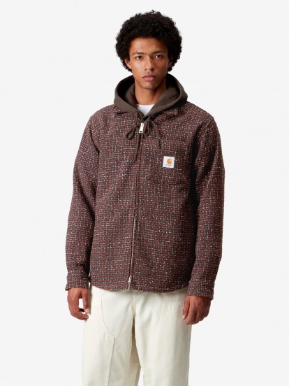 Chaqueta Carhartt WIP Bellamy Marrn Con Patrn