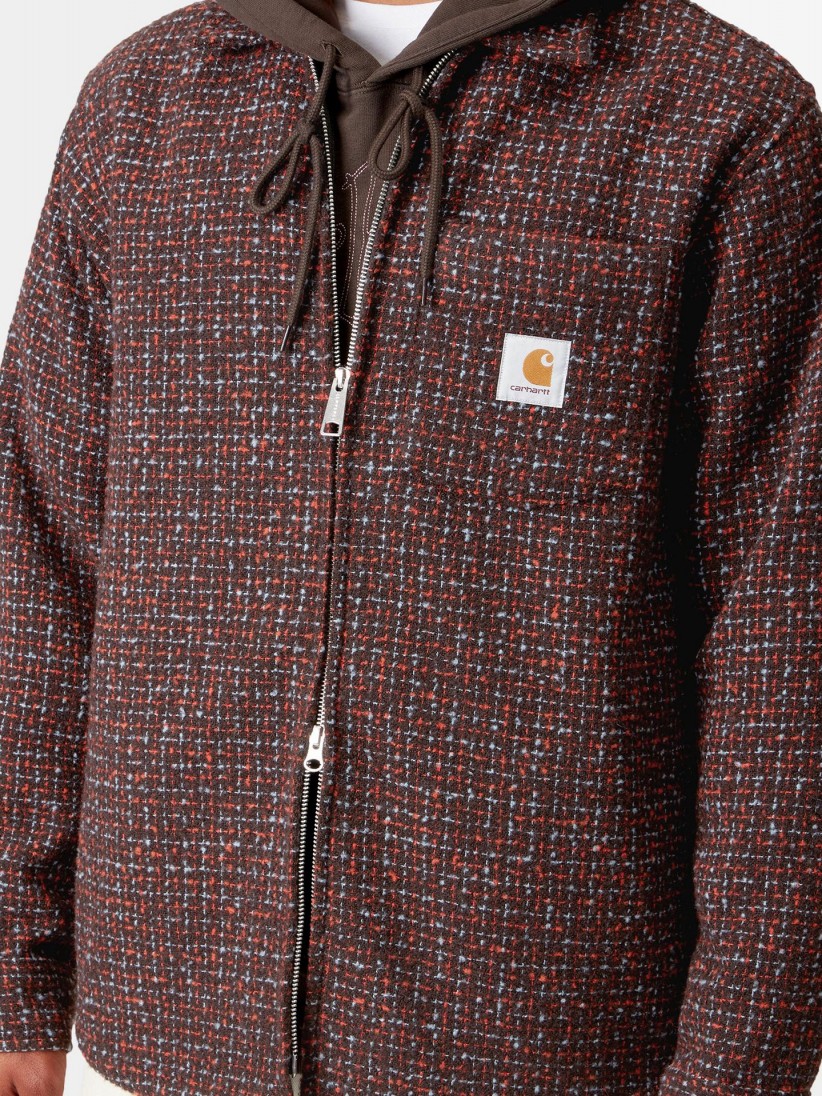 Chaqueta Carhartt WIP Bellamy Marrn Con Patrn