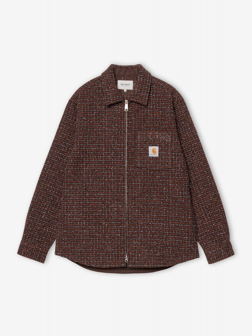 Chaqueta Carhartt WIP Bellamy Marrn Con Patrn