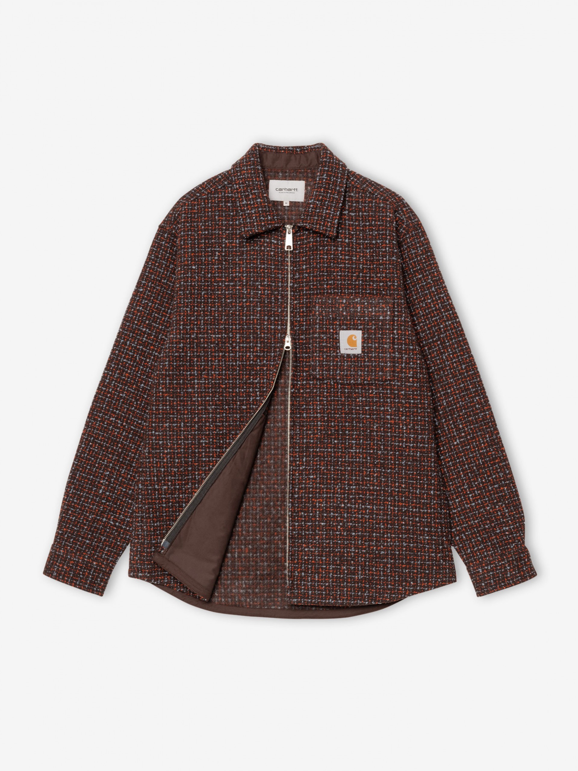 Casaco Carhartt WIP Bellamy Castanho Com Padrão