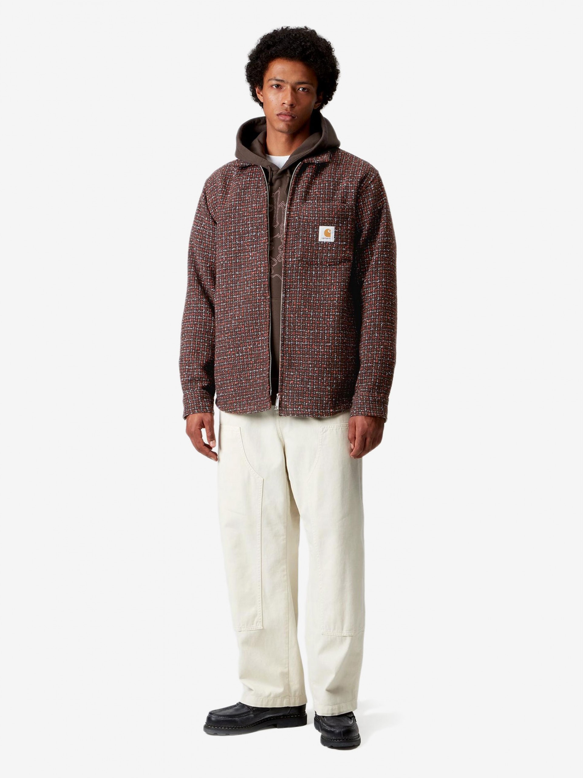 Casaco Carhartt WIP Bellamy Castanho Com Padrão