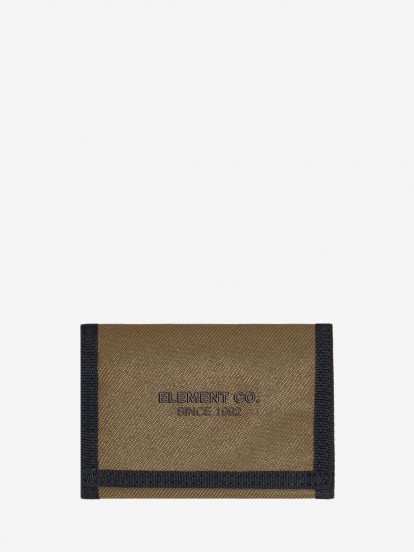 Carteira Element Co Trifold Caqui