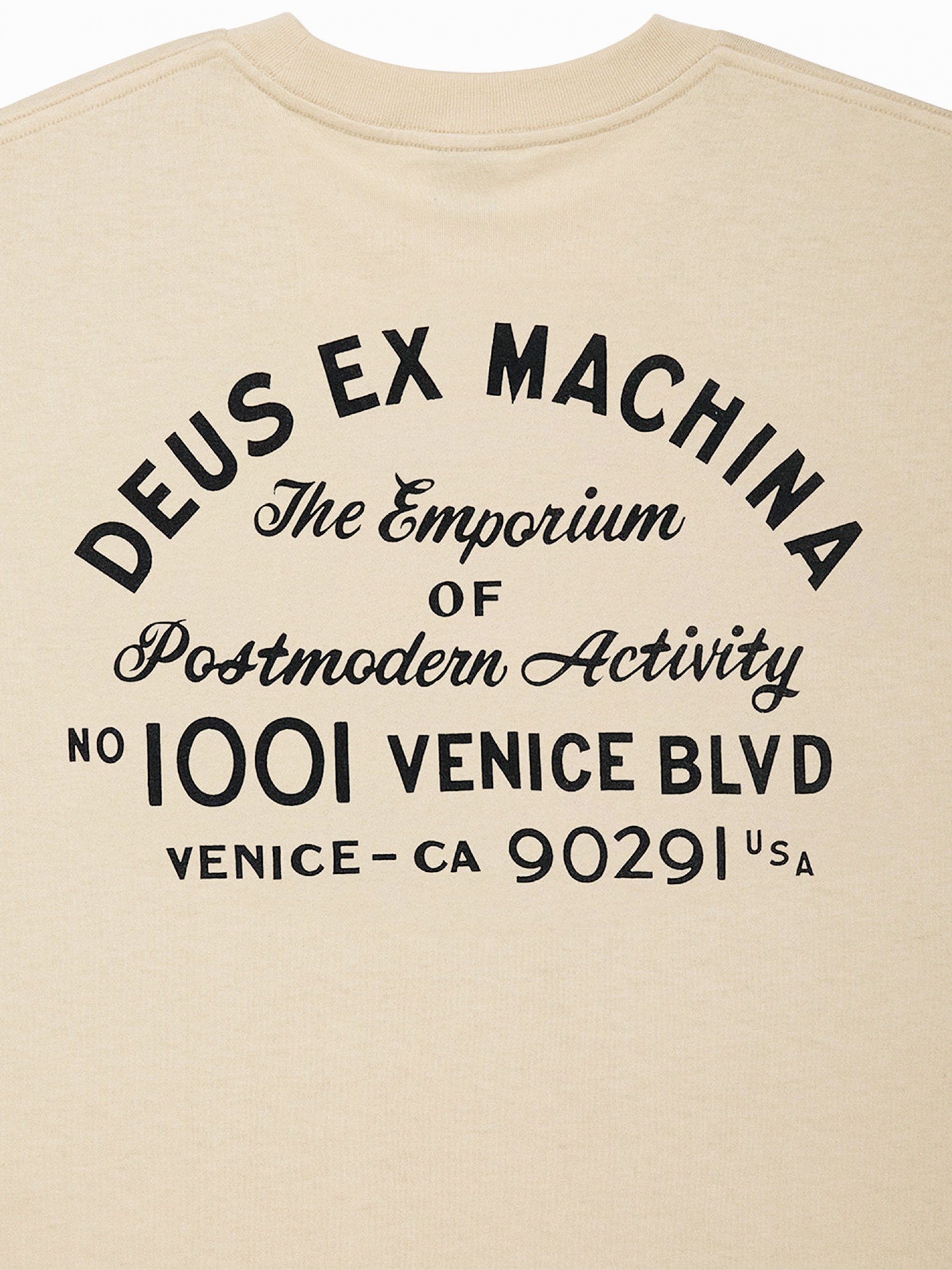 Camiseta Deus Ex Machina Fast Lodge Beige