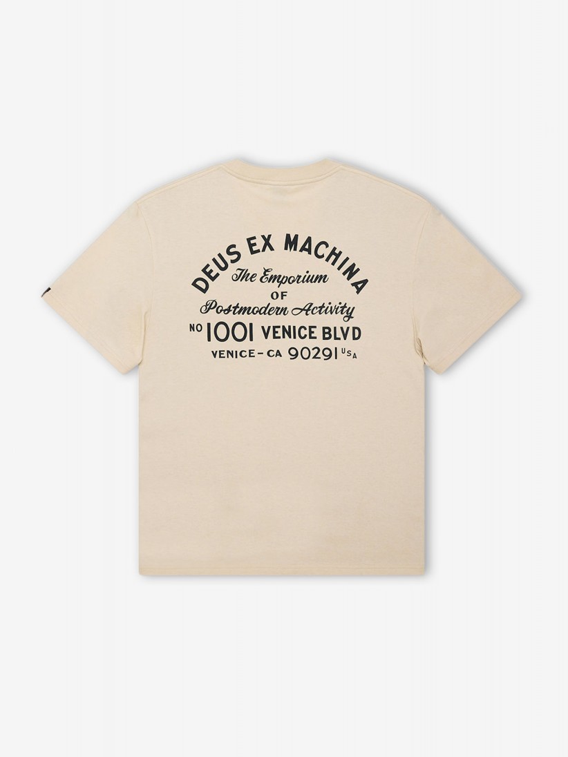 T-shirt Deus Ex Machina Fast Lodge Bege