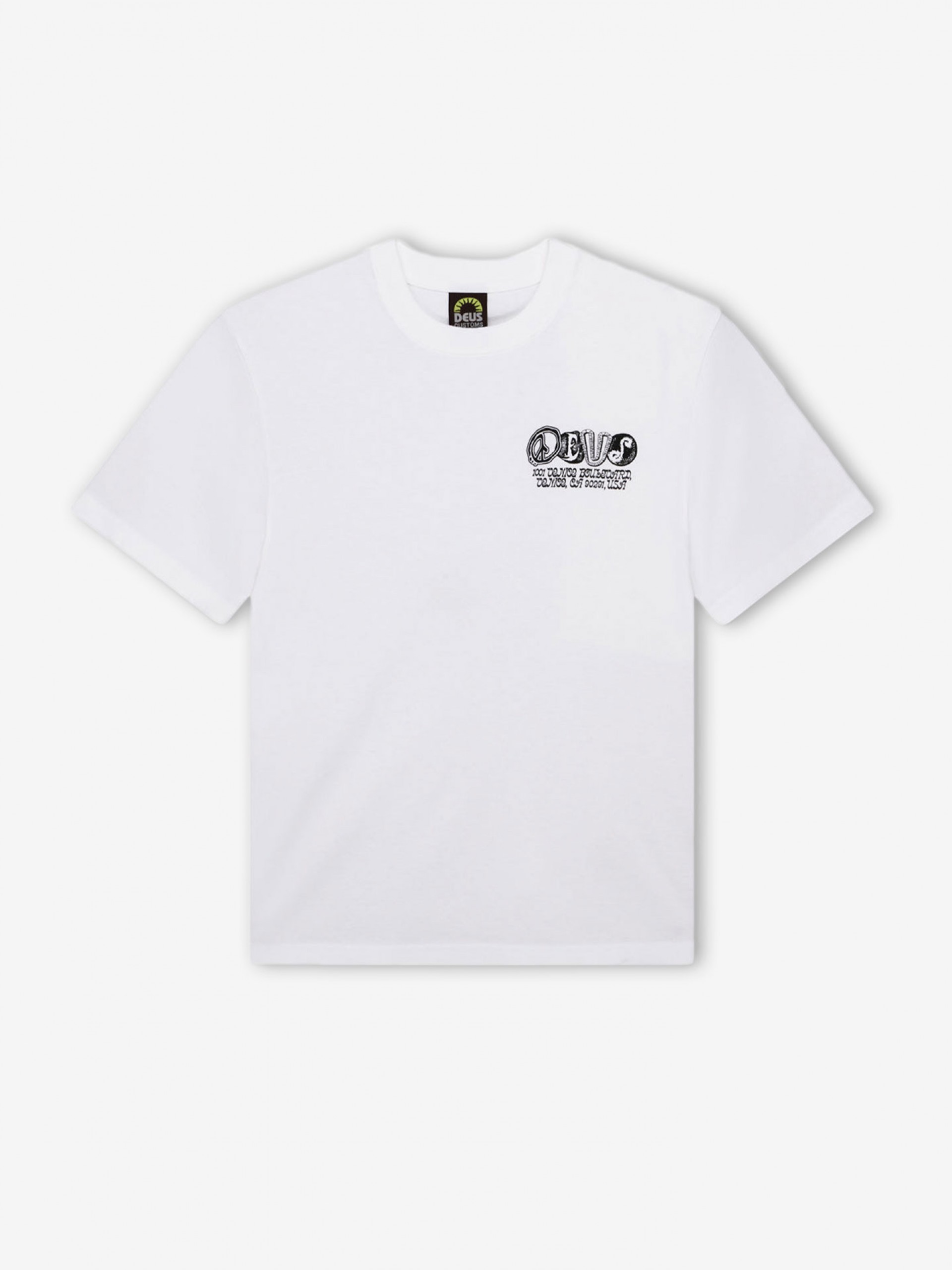 T-shirt Deus Ex Machina Labyrinth Branca