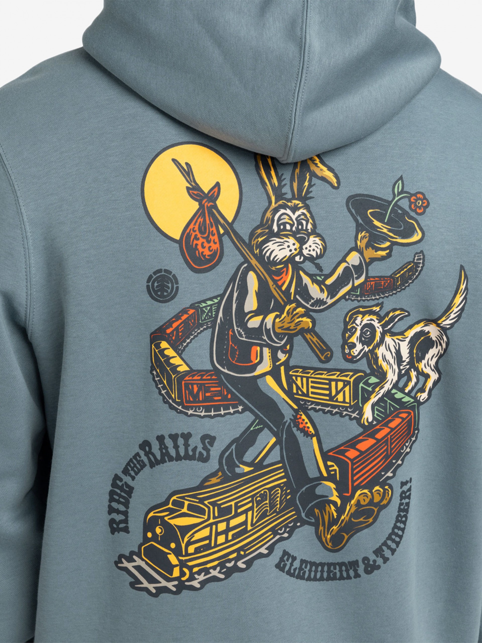 Camisola com Capuz Element Timber On Track Azul