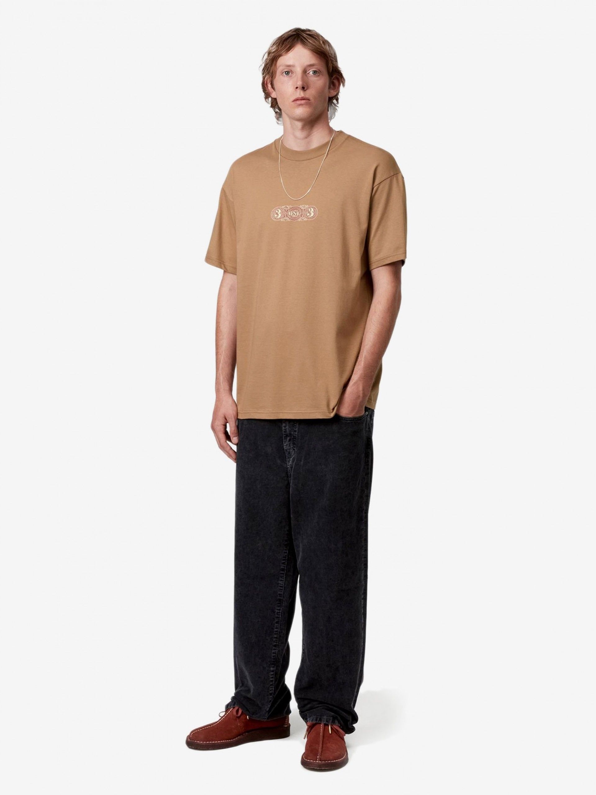 T-shirt Carhartt WIP 3 One 3 Camel