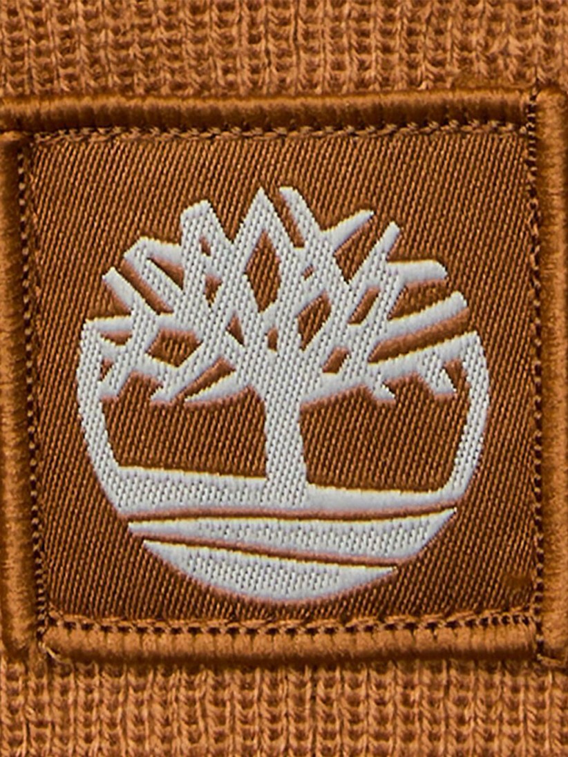 Timberland Tonal Patch Camel Beanie