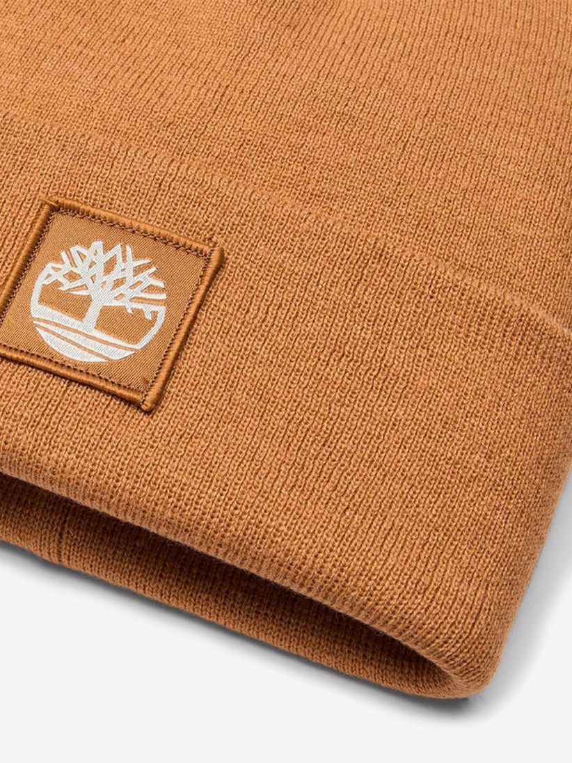Timberland Tonal Patch Camel Beanie