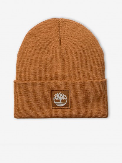 Timberland Tonal Patch Camel Beanie