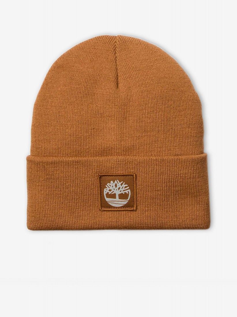 Timberland Tonal Patch Camel Beanie