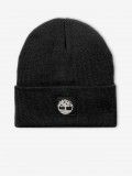 Timberland Tonal Patch Black Beanie