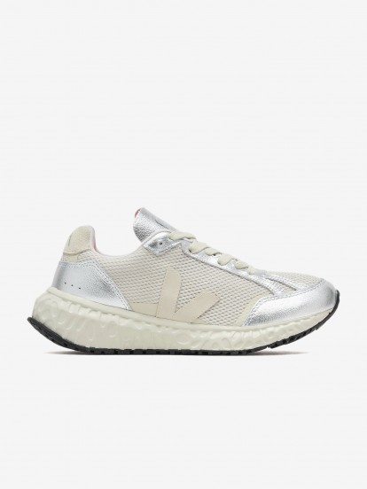 Zapatillas Veja Condor Royale Alveomesh Beige y Plateadas