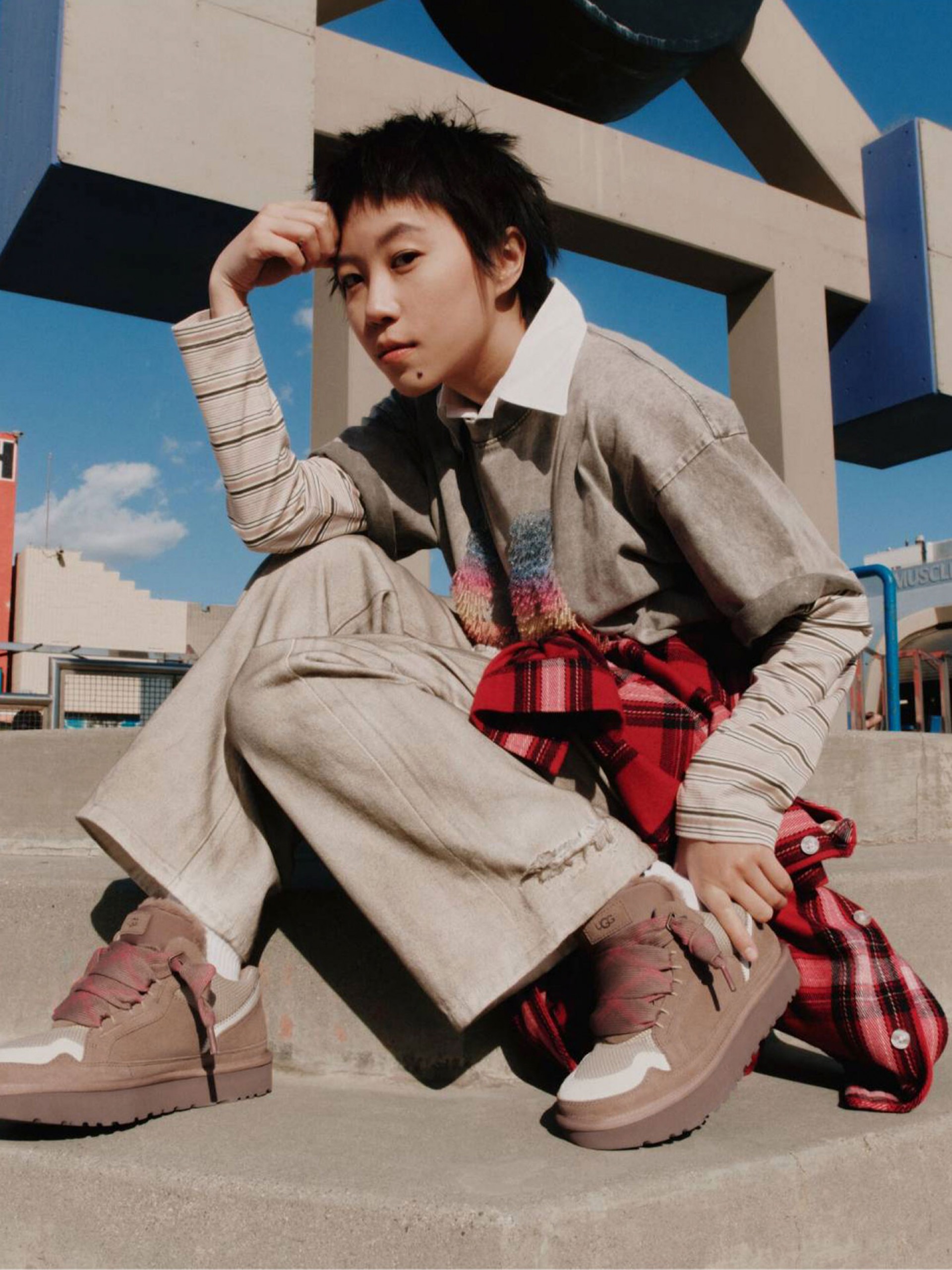 Sapatilhas Ugg Lowmel Castanhas Para Mulher