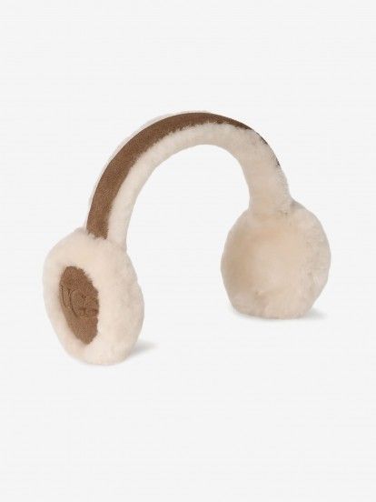 Orejeras Ugg Sheepskin Embroidery Camel Para Mujer