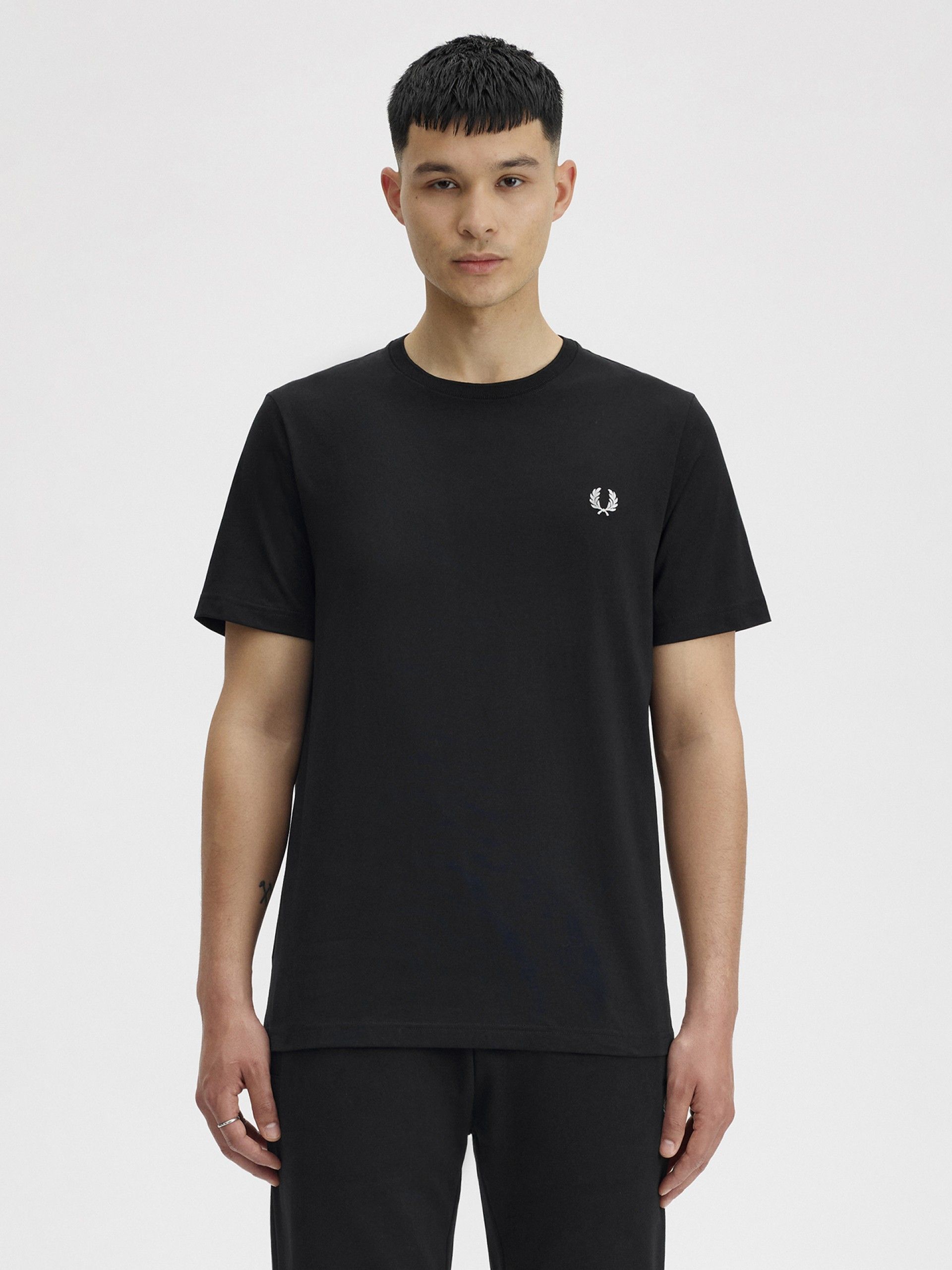 Fred Perry Crew Neck Black T-shirt