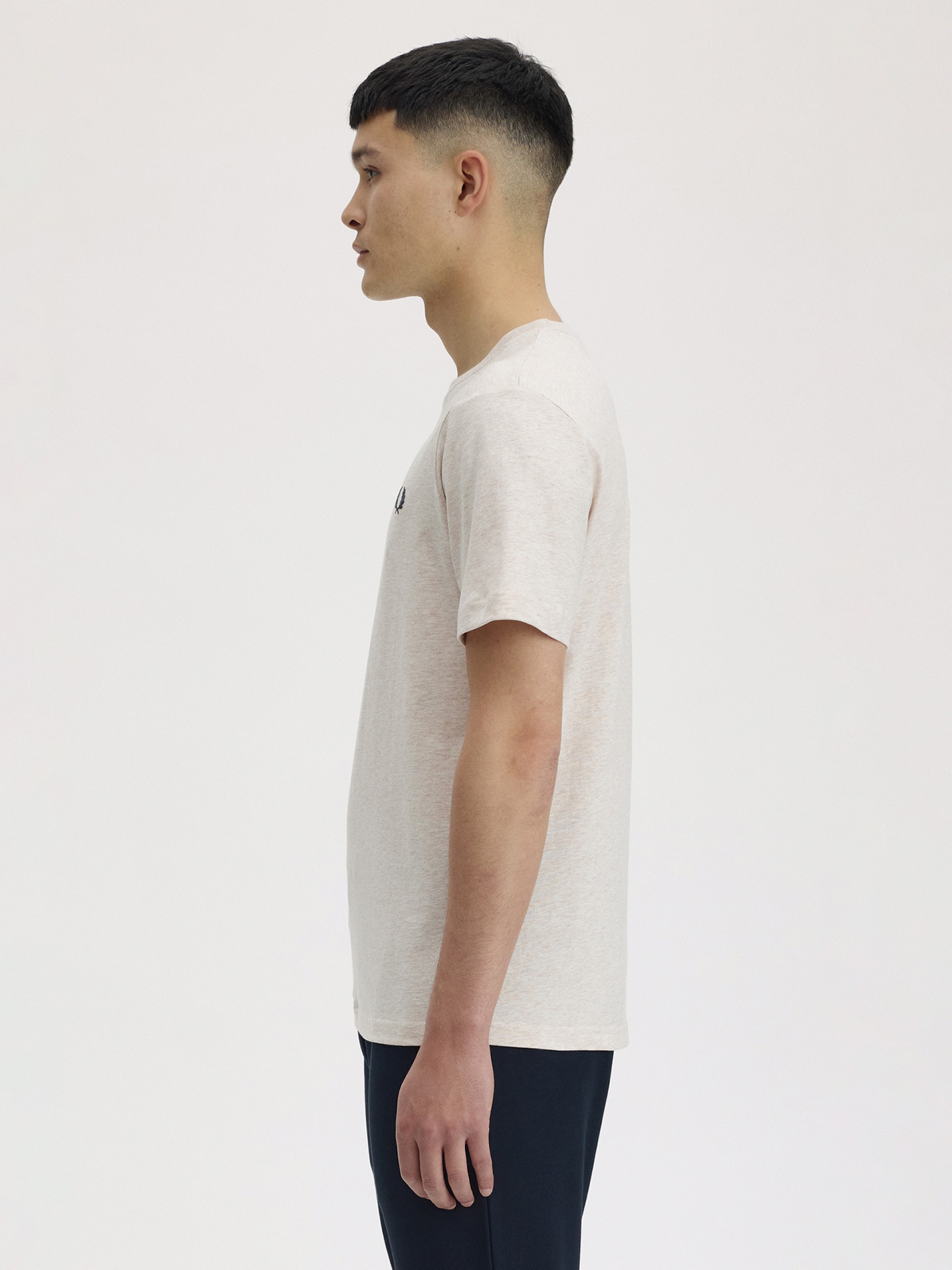 Camiseta Fred Perry Crew Neck Beige