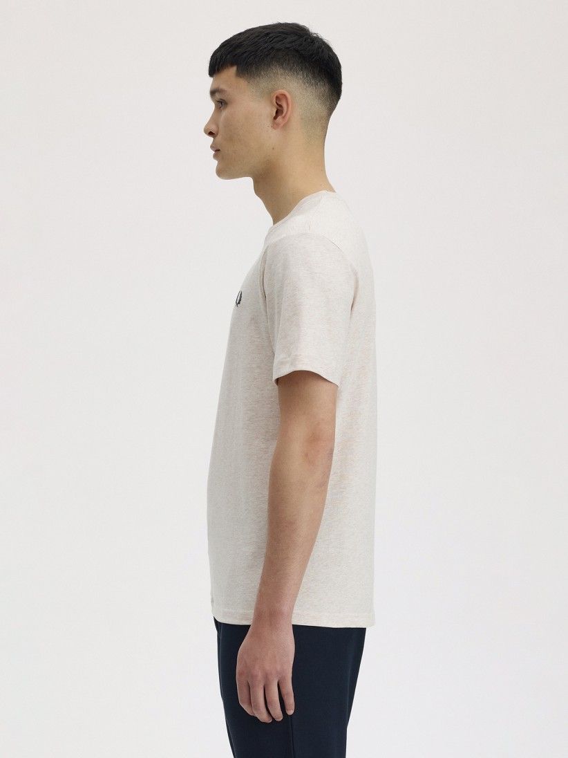 Fred Perry Crew Neck Beige T-shirt