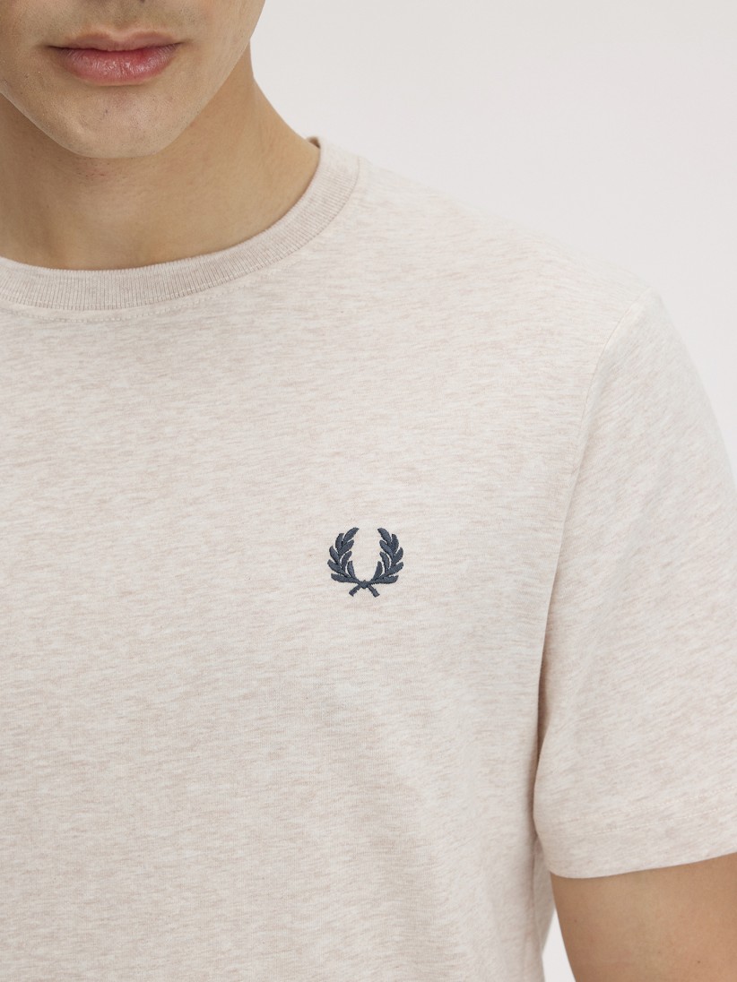 Fred Perry Crew Neck Beige T-shirt