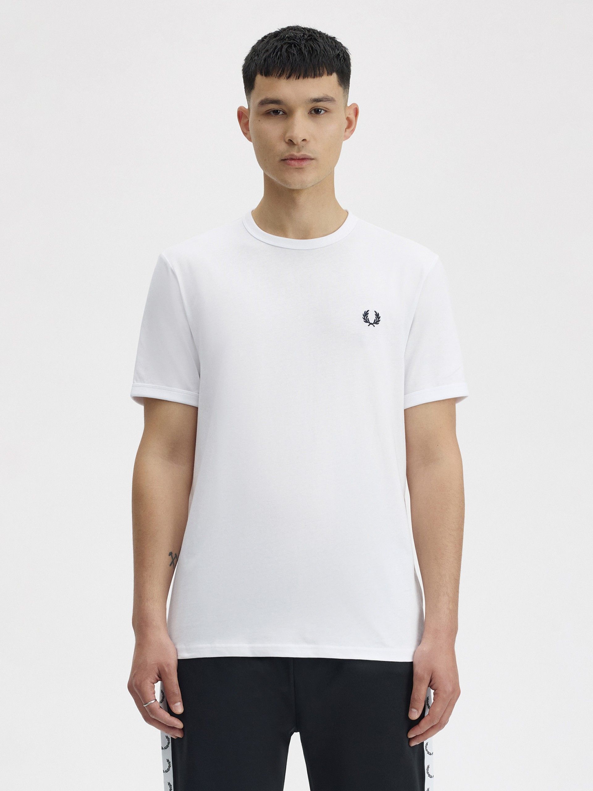 Camiseta Fred Perry Ringer Blanca