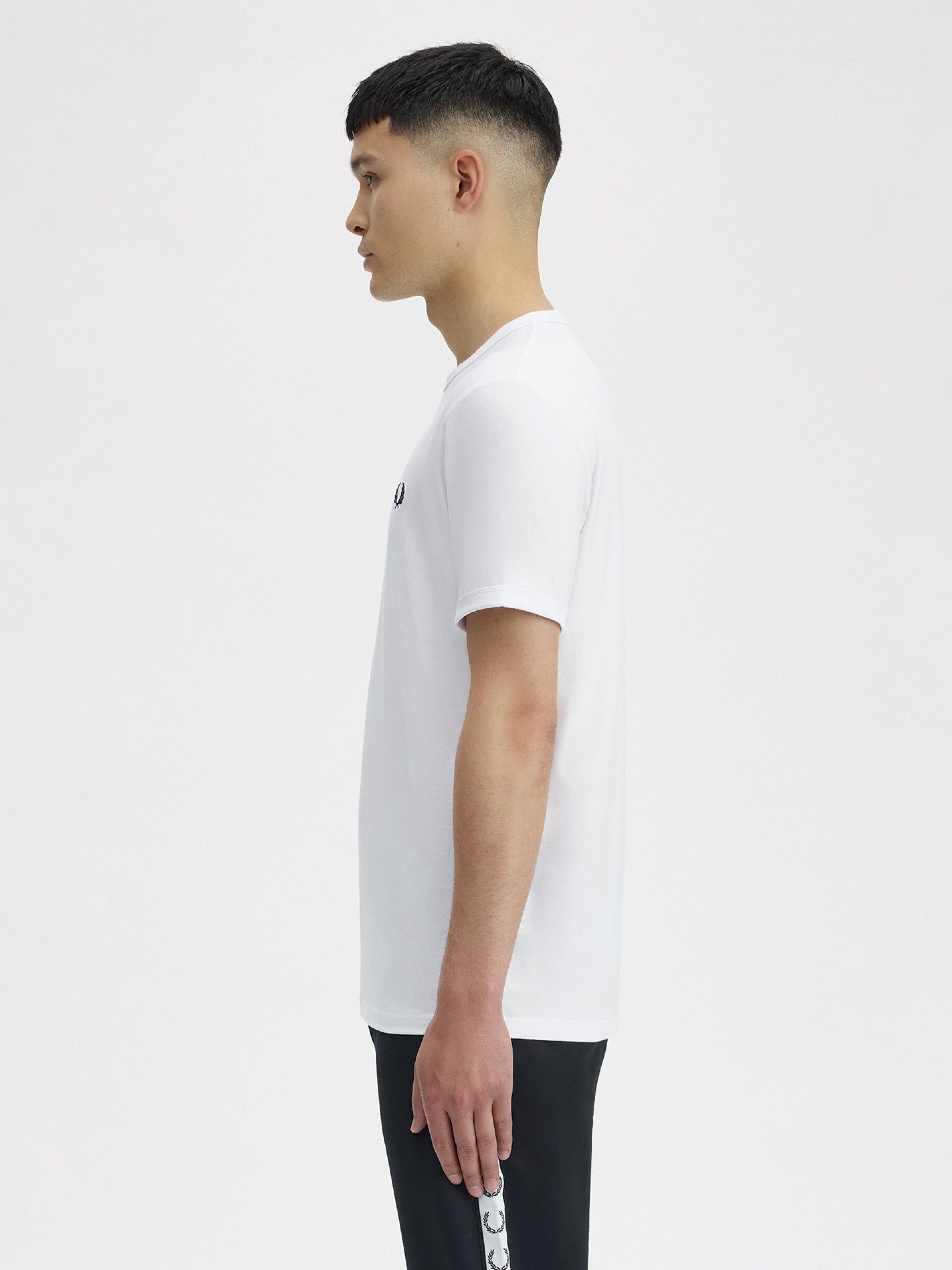 Camiseta Fred Perry Ringer Blanca