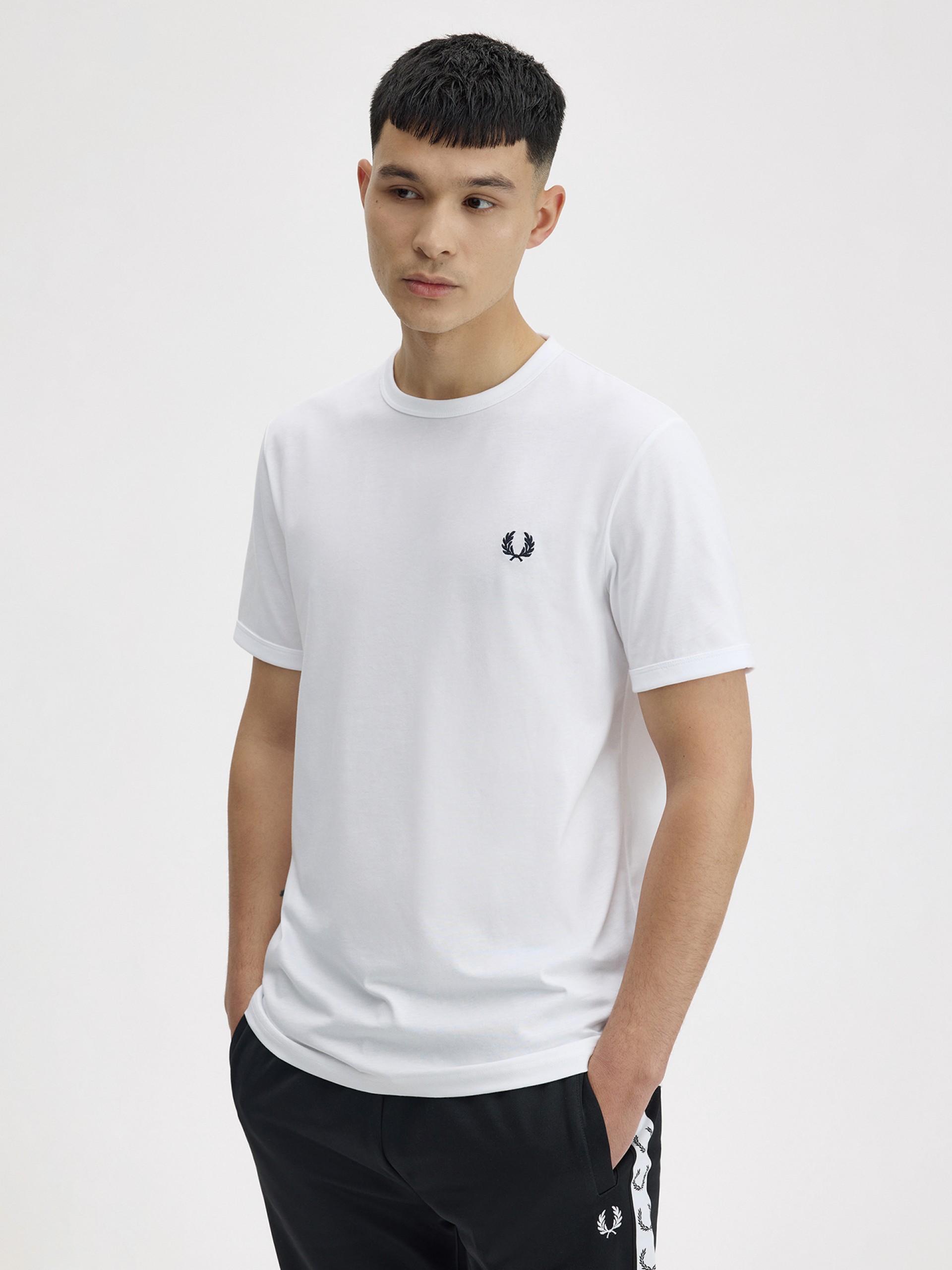 Camiseta Fred Perry Ringer Blanca