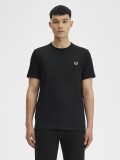 T-shirt Fred Perry Ringer Preta T-shirt Fred Perry Ringer Preta