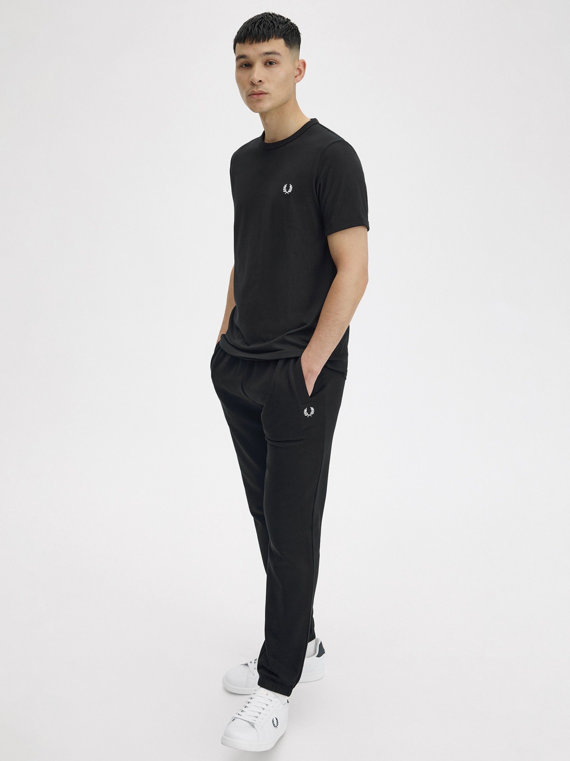 Camiseta Fred Perry Ringer Negra