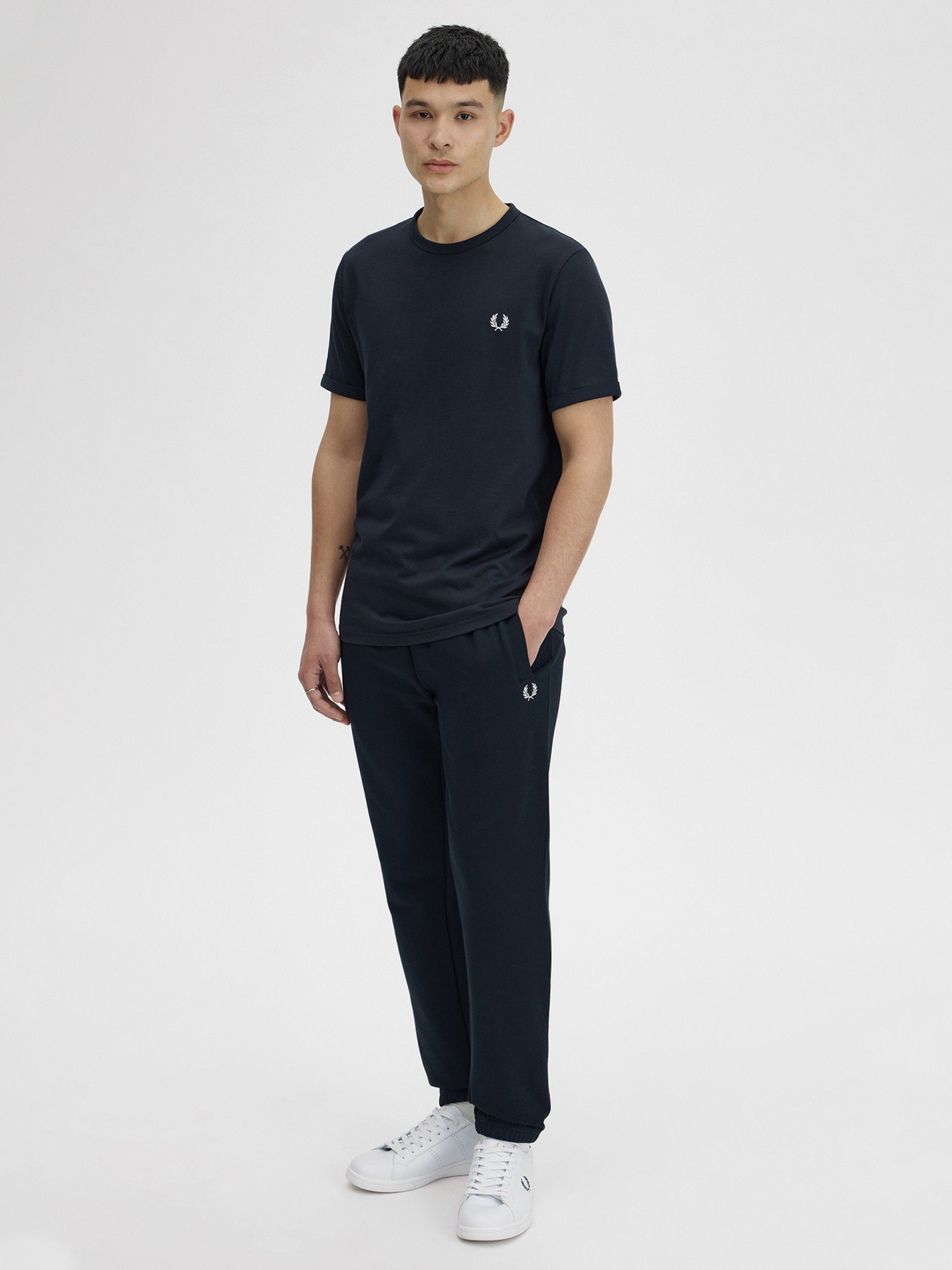 Camiseta Fred Perry Ringer Azul Marino