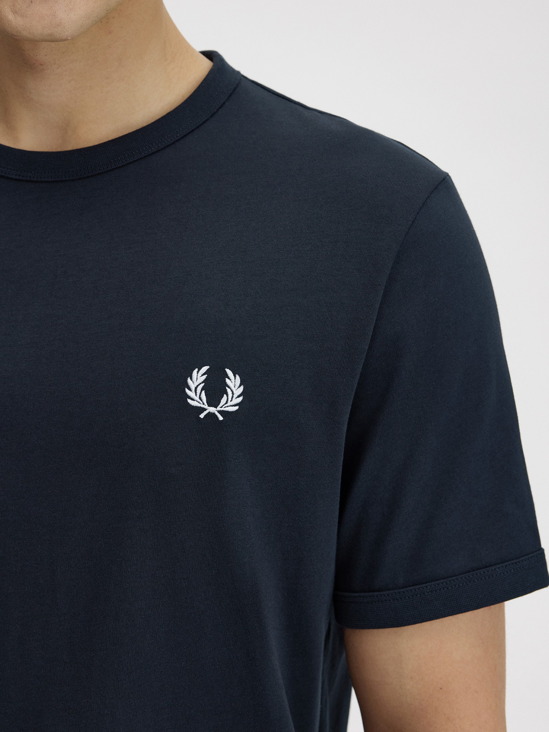 Camiseta Fred Perry Ringer Azul Marino