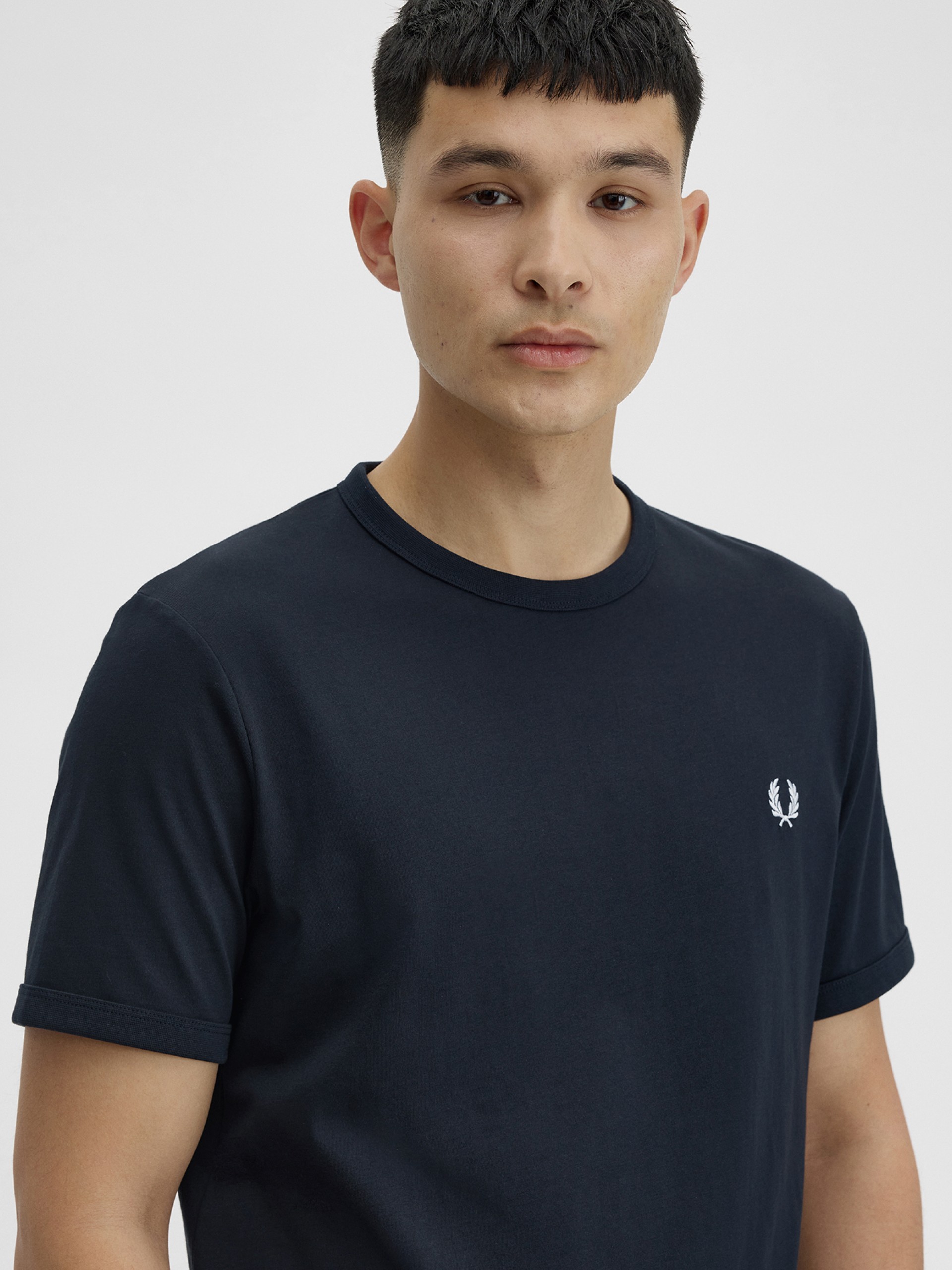 Camiseta Fred Perry Ringer Azul Marino