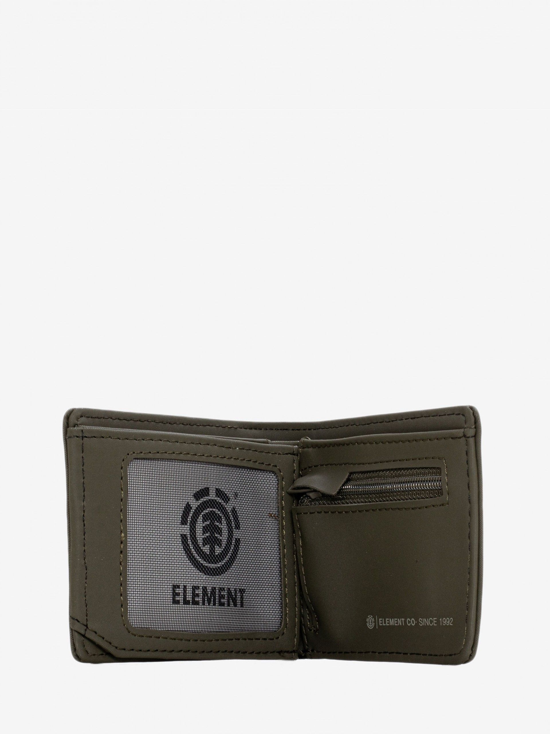 Element Icon Mini Trifold Green Wallet