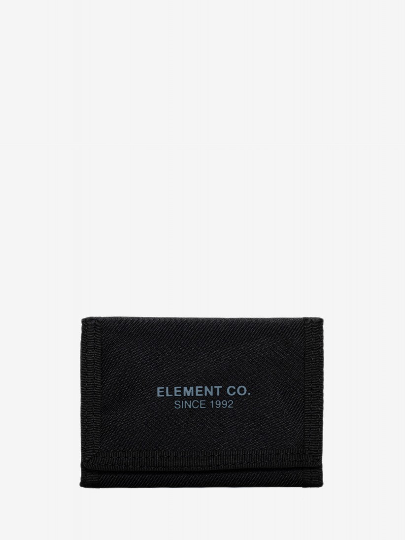 Element Co Trifold Black Wallet