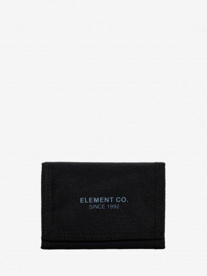 Element Co Trifold Black Wallet