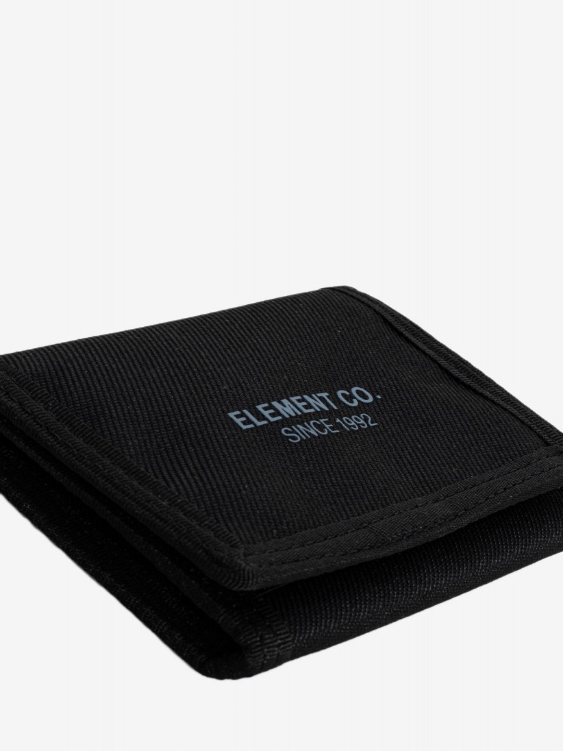 Element Co Trifold Black Wallet