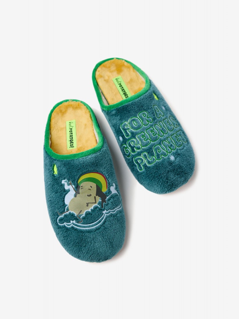 Hot Potatoes Shakopee Green Slippers For Men Hot Potatoes Shakopee Green Slippers For Men