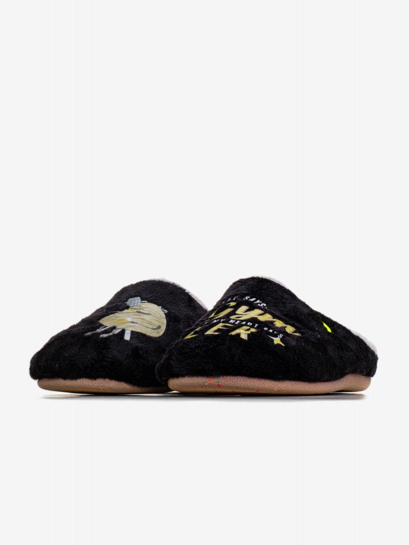 Hot Potatoes Rutledge Black Slippers For Men Hot Potatoes Rutledge Black Slippers For Men