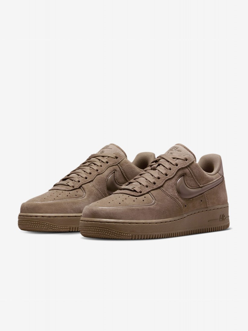 Zapatillas Nike Air Force 1 07 Marrones De Gamuza Para Mujer