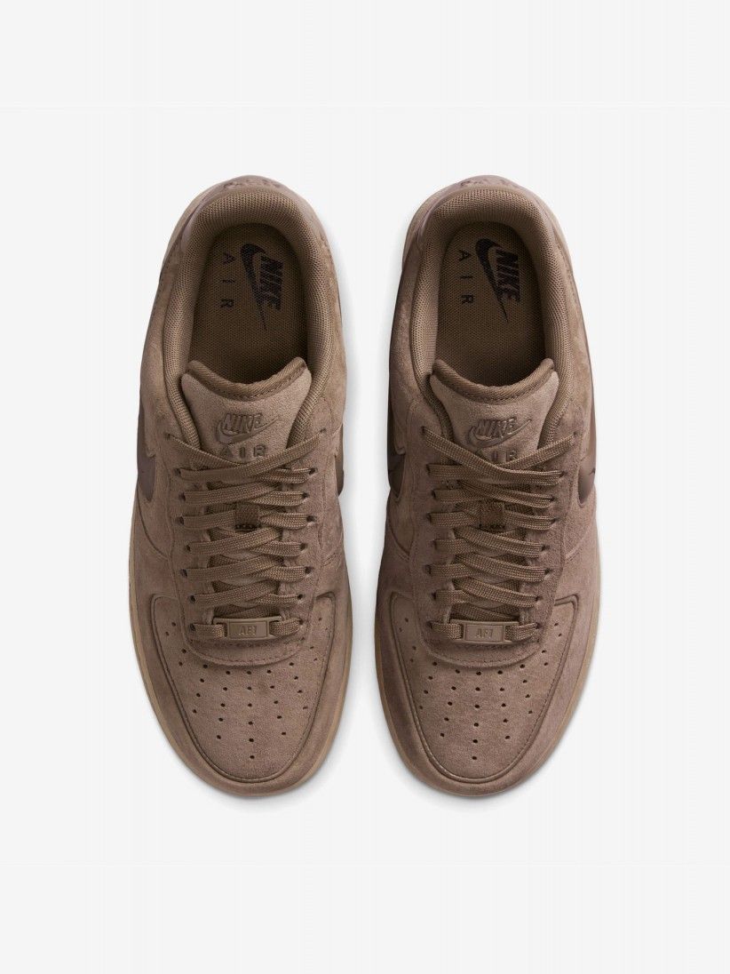 Zapatillas Nike Air Force 1 07 Marrones De Gamuza Para Mujer