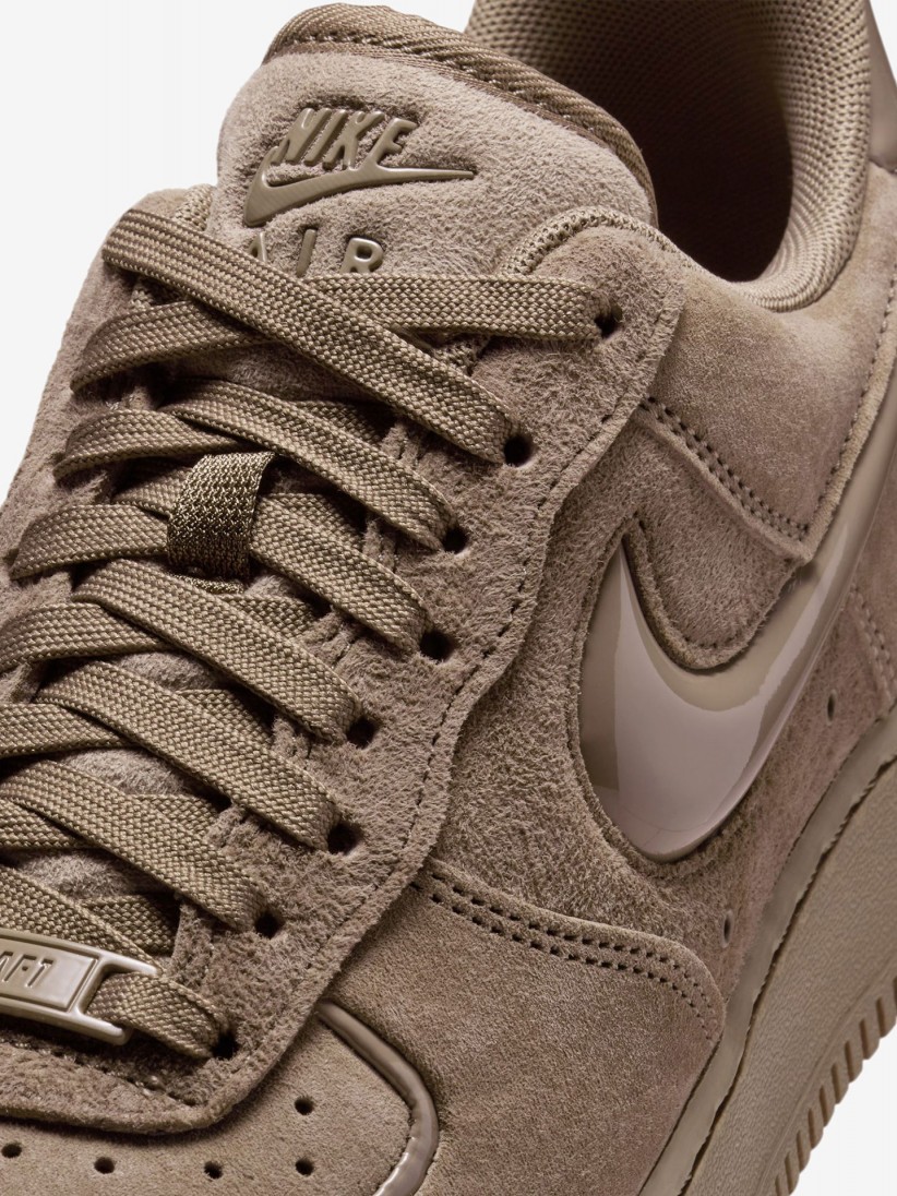 Zapatillas Nike Air Force 1 07 Marrones De Gamuza Para Mujer