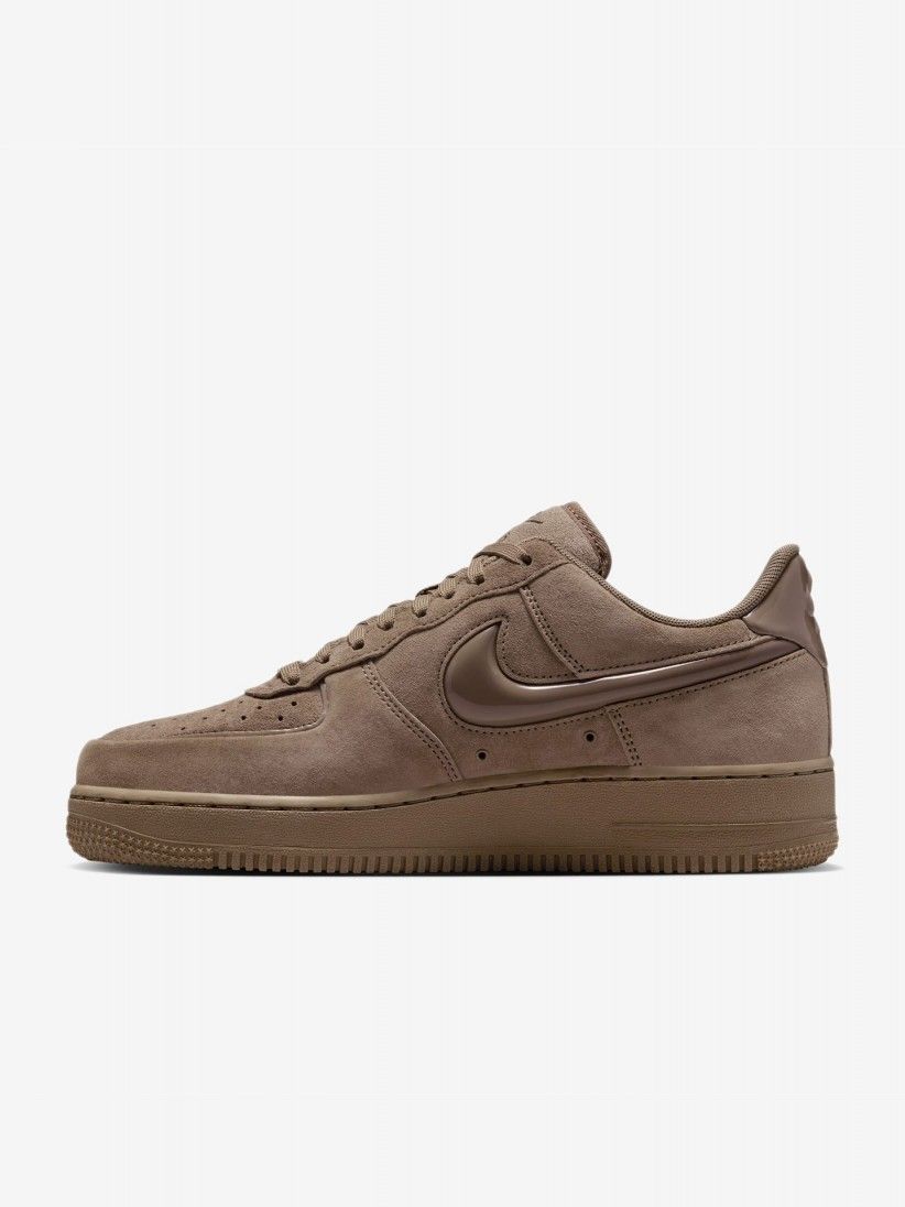 Zapatillas Nike Air Force 1 07 Marrones De Gamuza Para Mujer