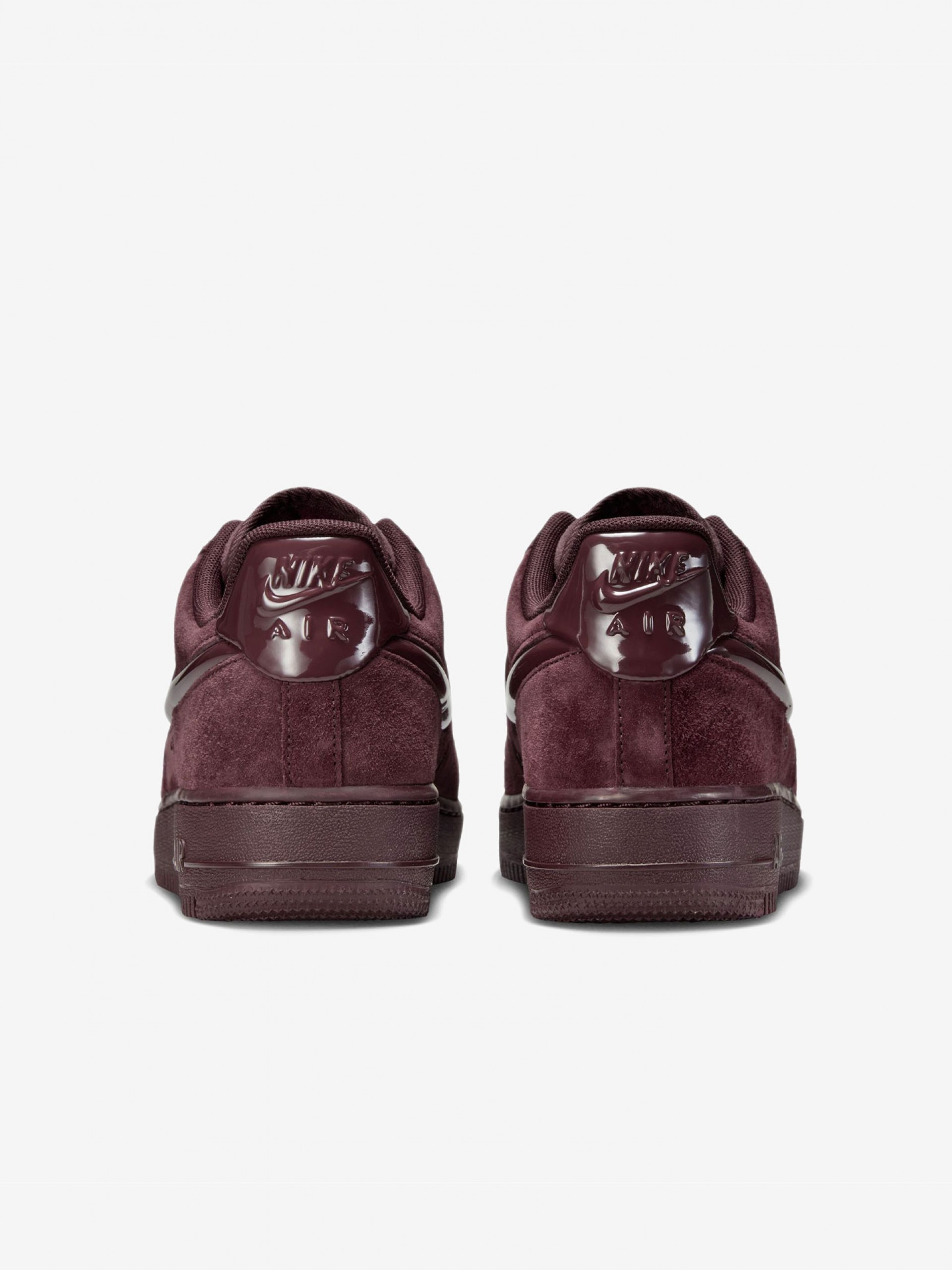 Zapatillas Nike Air Force 1 07 Burdeos De Gamuza Para Mujer