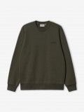 Carhartt WIP Script Embroidery Green Sweater Carhartt WIP Script Embroidery Green Sweater