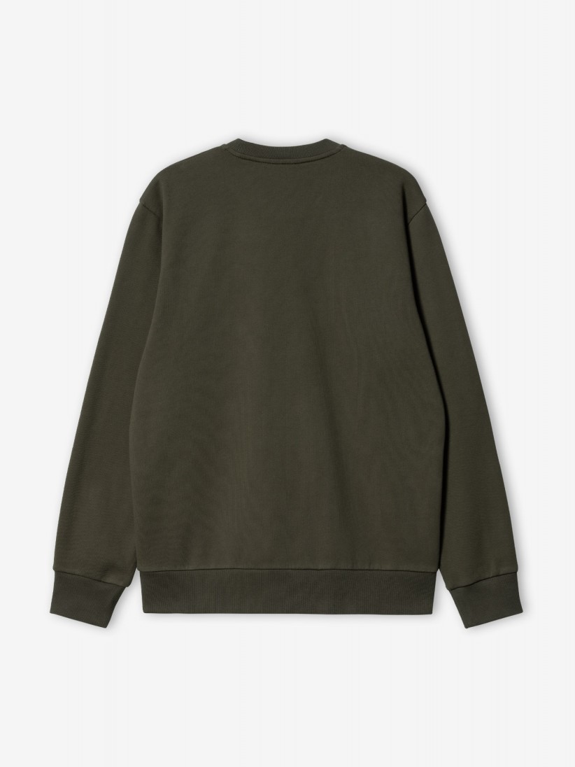 Carhartt WIP Script Embroidery Green Sweater Carhartt WIP Script Embroidery Green Sweater