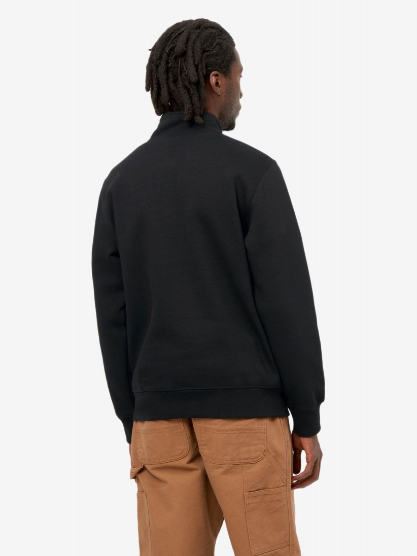 Carhartt WIP Chase Black Zip Sweater Carhartt WIP Chase Black Zip Sweater