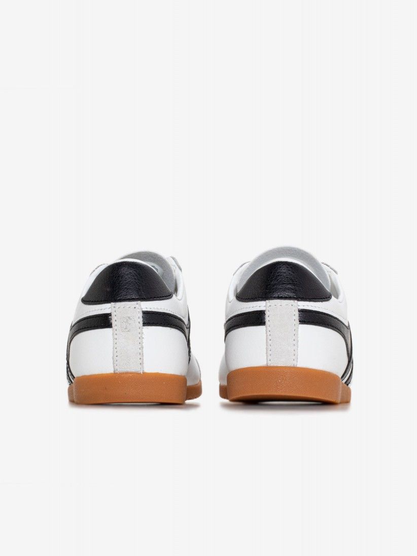 Zapatillas Gola Bullet Leather Blancas y Negras Para Mujer Zapatillas Gola Bullet Leather Blancas y Negras Para Mujer