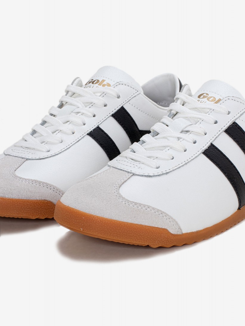 Zapatillas Gola Bullet Leather Blancas y Negras Para Mujer Zapatillas Gola Bullet Leather Blancas y Negras Para Mujer