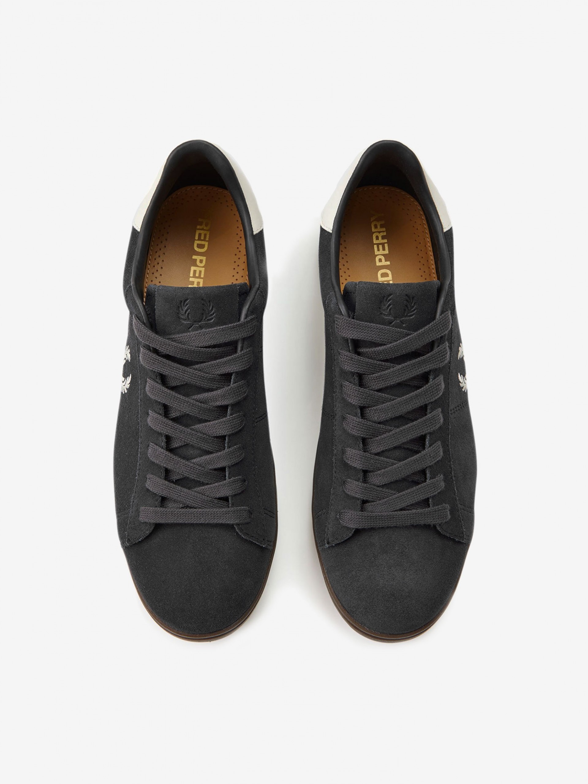 Sapatilhas Fred Perry Spencer Em Camurça Pretas